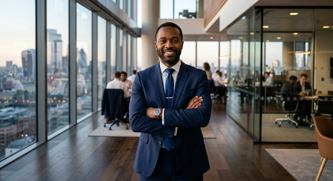 Financial advisor in modern office