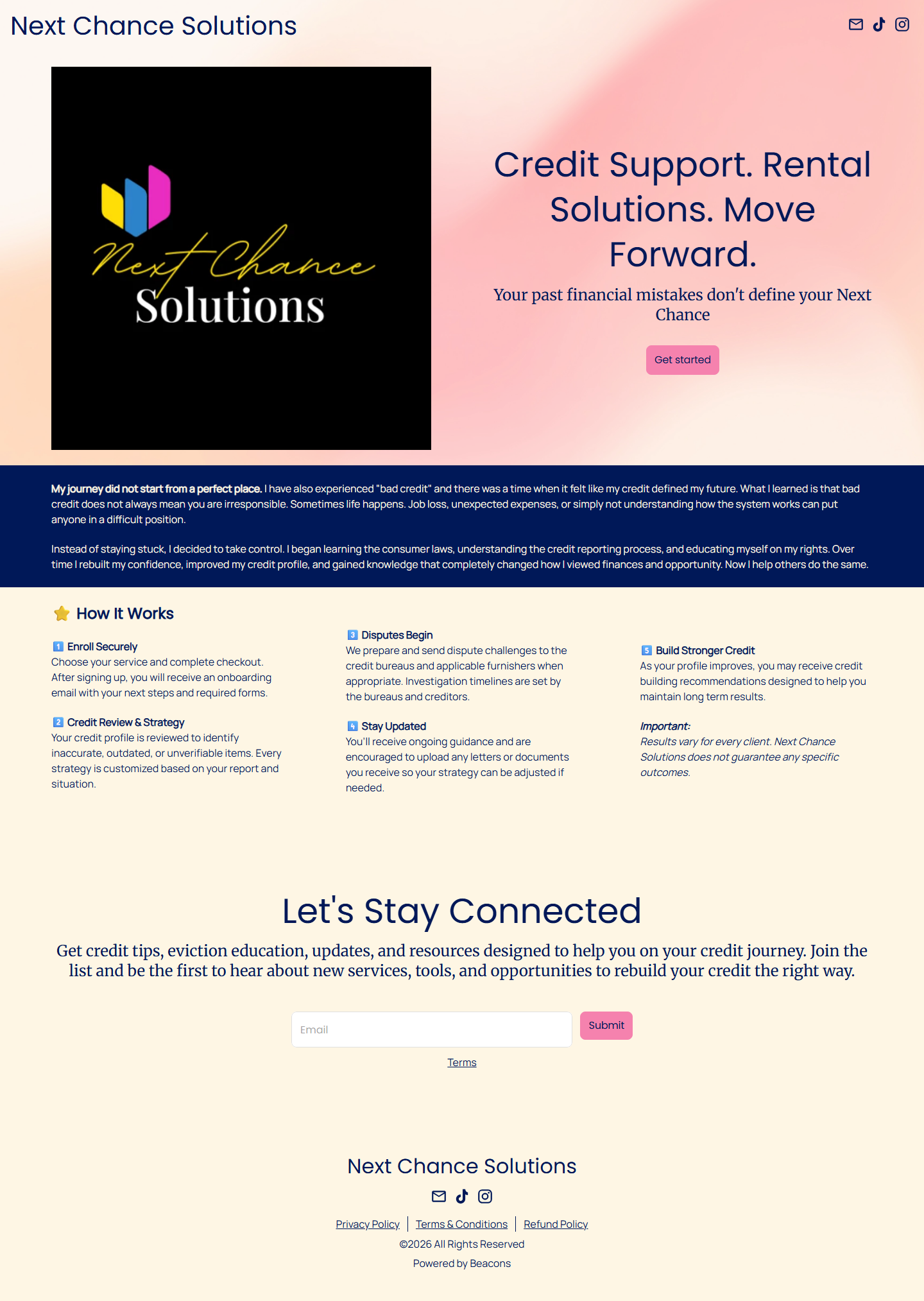 Original Beacons website