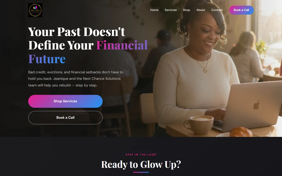 Next Chance Solutions homepage