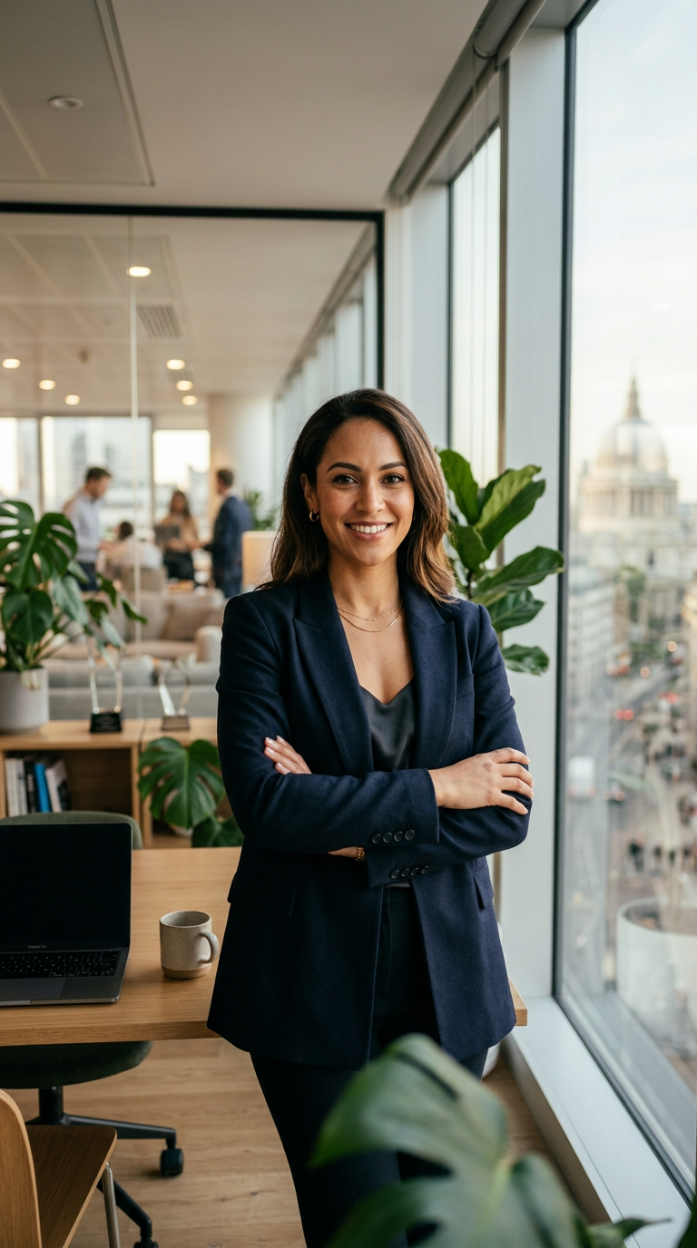 Cinematic AI portrait using detailed prompt with camera and lighting specs